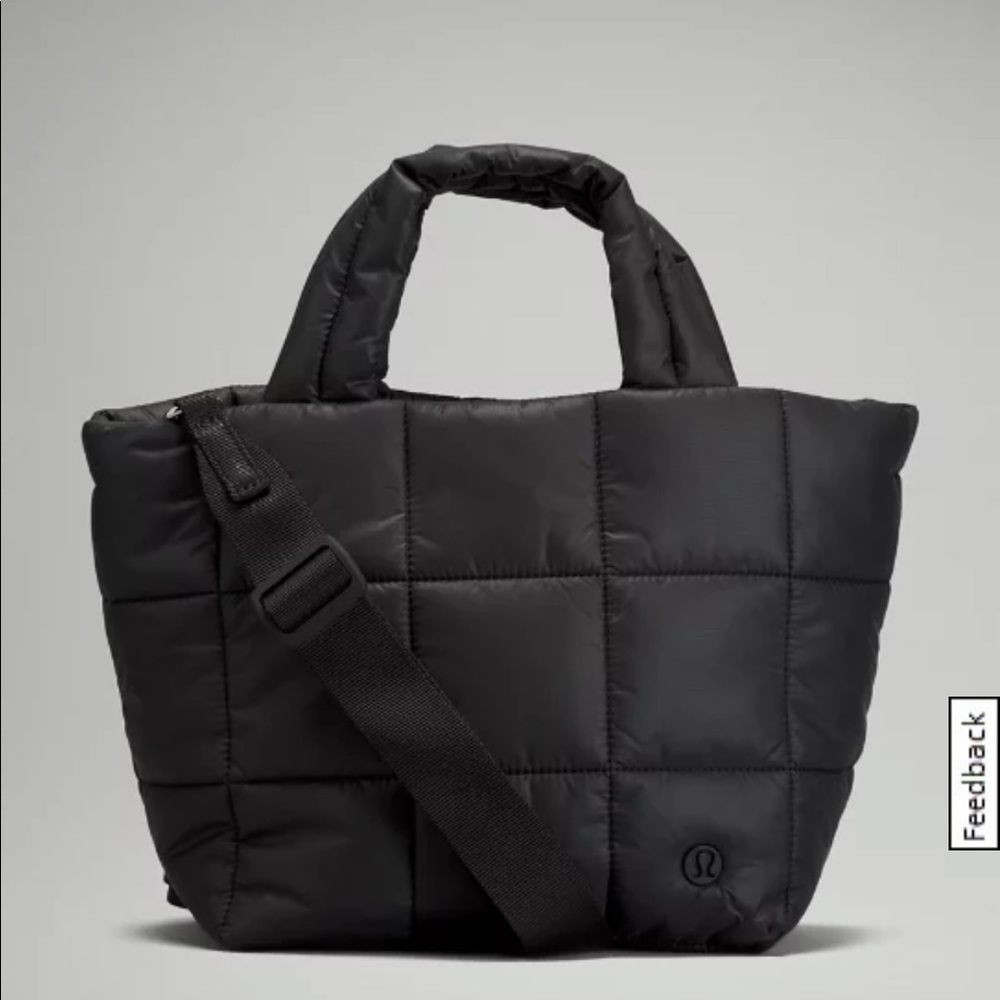 BNWT Black Lululemon Quilted Grid Crossbody Bag 5L